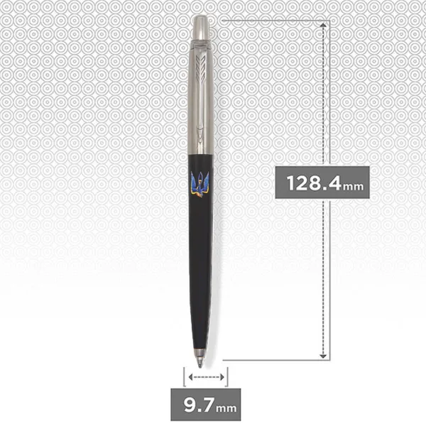 Ручка шариковая Parker JOTTER 17 Originals UKRAINE Black CT BP Тризуб-Ласточка (15632_T1230u) - Фото 5