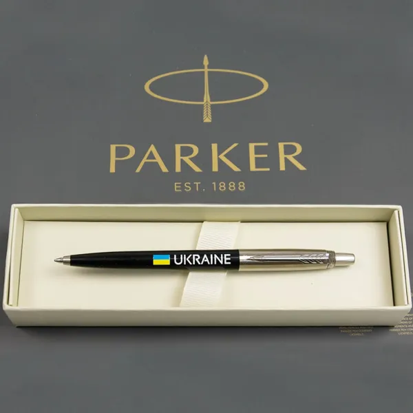 Ручка шариковая Parker JOTTER 17 Originals UKRAINE Black CT BP Флаг + Ukraine (15632_T1400u) - Фото 1
