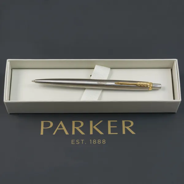 Ручка шариковая Parker JOTTER 17 UKRAINE SS GT BP Тризуб прозрачный (16032_T010b) - Фото 5