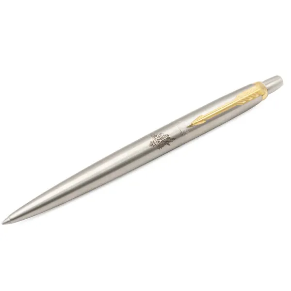 Ручка шариковая Parker JOTTER 17 UKRAINE SS GT BP Тризуб с пшеницей (16032_T066b) - Фото 1