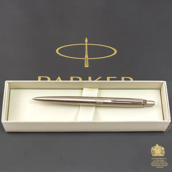 Ручка шариковая Parker JOTTER 17 UKRAINE SS CT BP Тризуб белый (16132_T001w) - Фото 2