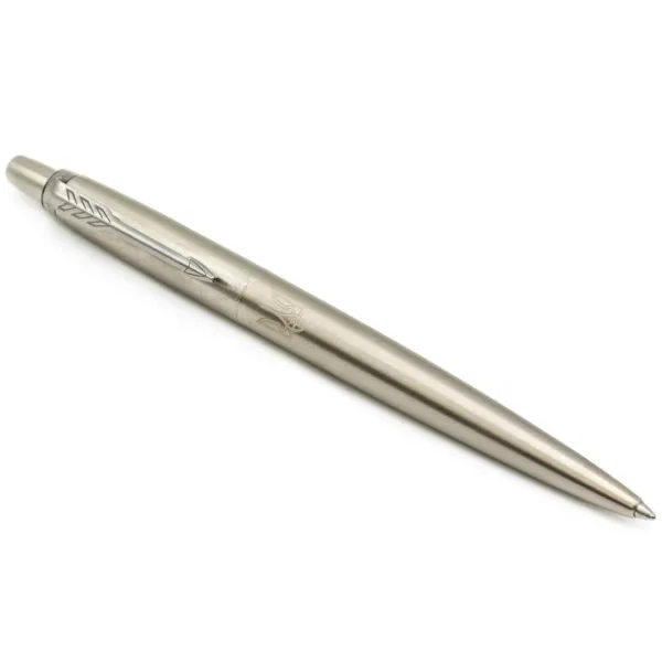 Ручка шариковая Parker JOTTER 17 UKRAINE SS CT BP Тризуб белый (16132_T001w) - Фото 5