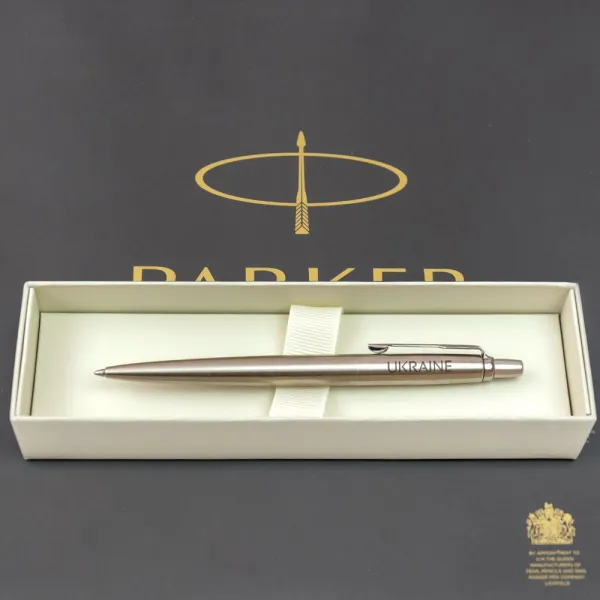 Ручка шариковая Parker JOTTER 17 UKRAINE SS CT BP Ukraine + Карта (16132_T205b) - Фото 4