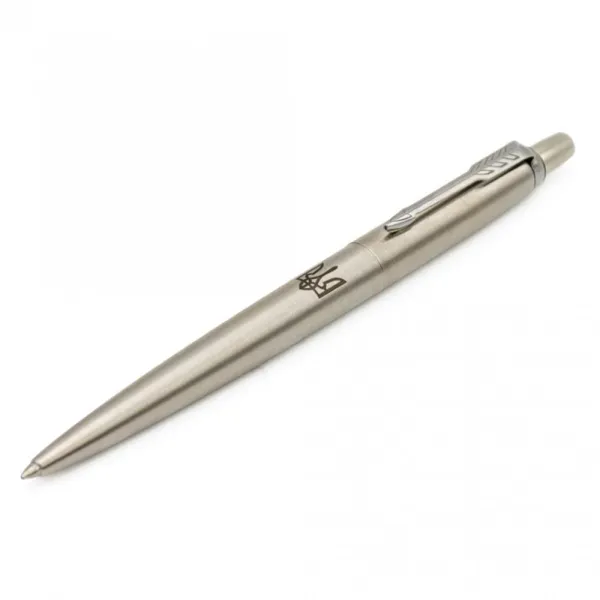 Ручка шариковая Parker JOTTER 17 UKRAINE SS CT BP Тризуб + Все будет Украина! (16132_T214b) - Фото 7