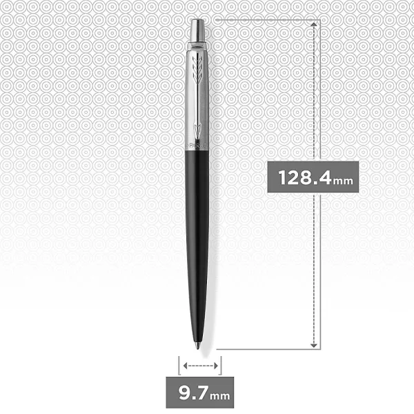 Ручка шариковая Parker JOTTER 17 UKRAINE Bond Street Black CT BP Тризуб из колосков (16232_T059w) - Фото 3