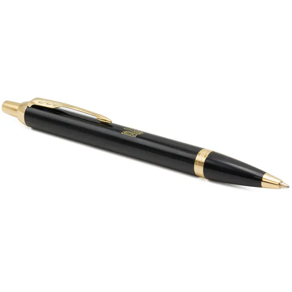 Ручка шариковая Parker IM 17 UKRAINE Black GT BP Тризуб прозрачный (22032_T010y) - Фото 5