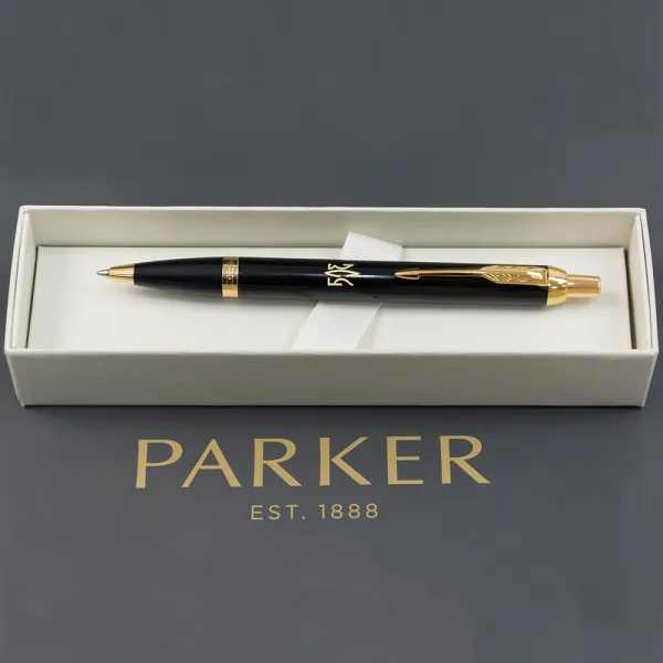 Ручка шариковая Parker IM 17 UKRAINE Black GT BP Тризуб ВСУ (22032_T039y) - Фото 3