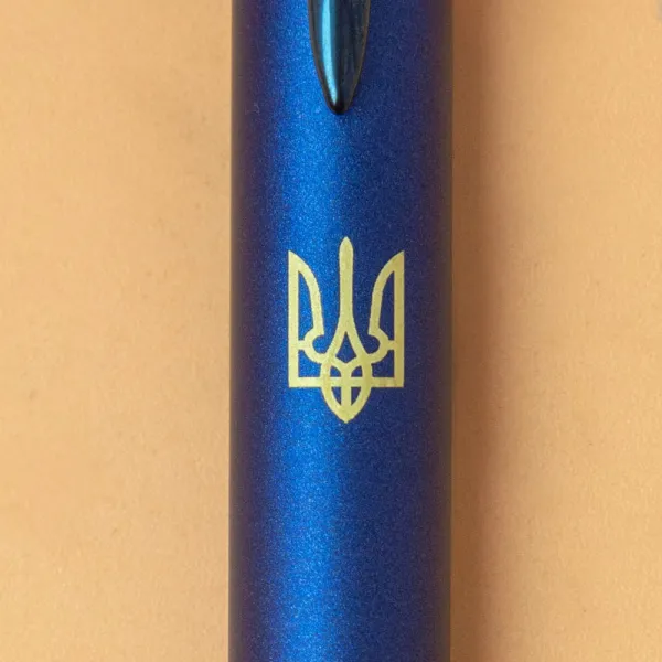 Ручка шариковая Parker IM 17 Professionals UKRAINE Monochrome Blue BP Тризуб (28132_T001y) - Фото 4