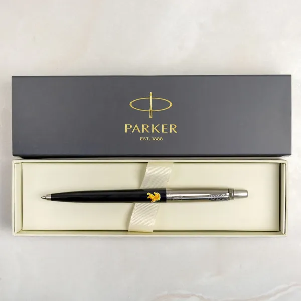 Ручка шариковая Parker JOTTER 17 Originals ZODIAC Black CT BP Золотой конь (15632_Z5030u) - Фото 6