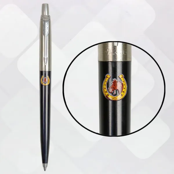 Ручка шариковая Parker JOTTER 17 Originals ZODIAC Black CT BP Конь з подковой (15632_Z5050u) - Фото 4