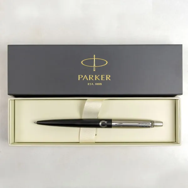 Ручка шариковая Parker JOTTER 17 DESIGN Bond Street Black CT BP Подкова на счастье (16232_R107w) - Фото 2