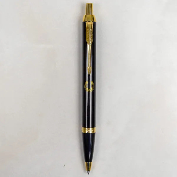 Ручка шариковая Parker IM 17 DESIGN Black GT BP Подкова на счастье (22032_R106y) - Фото 5