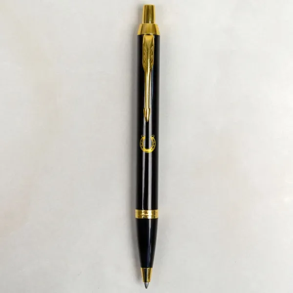 Ручка шариковая Parker IM 17 DESIGN Black GT BP Подкова на счастье (22032_R107y) - Фото 5