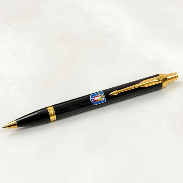 Ручка шариковая Parker IM 17 CITY Black GT BP Герб Києва (22032_C0010u) - Фото 3