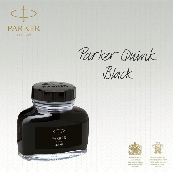 Чорнило Parker Quink 57 мл чорний блістер (11 010BK1) - Фото 1