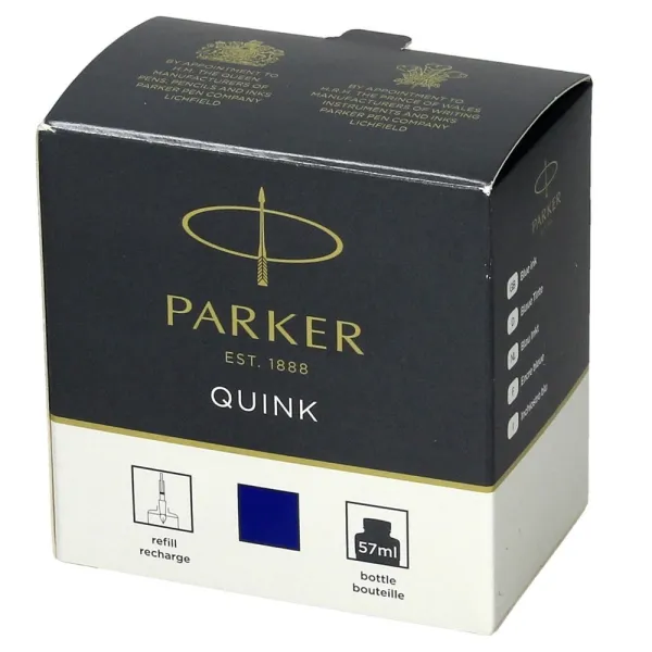 Чорнило Parker Quink 57 мл сині (11 010BLU) - Фото 1