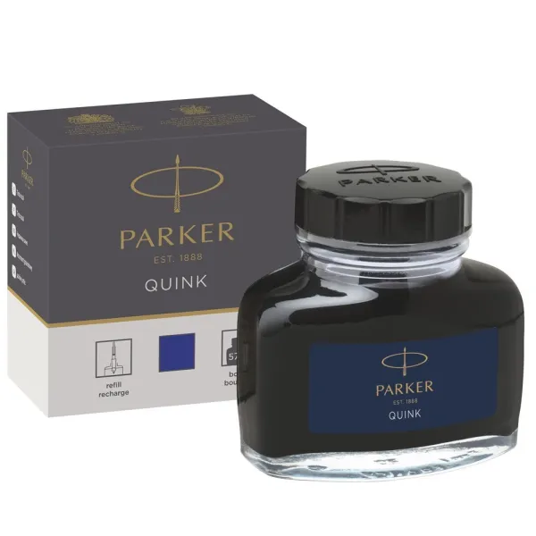 Чорнило Parker Quink 57 мл сині (11 010BLU) - Фото 2