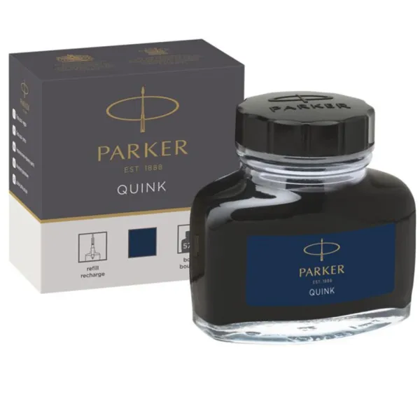 Чорнило Parker Quink 57 мл темно сині (11 010BLB) - Фото 3