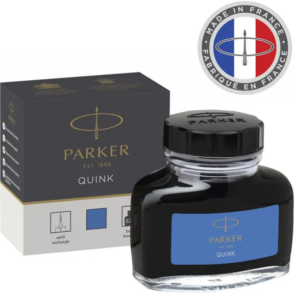 Чорнило Parker Quink 57 мл сині, що змиваються (11 010WBL) - Фото 1