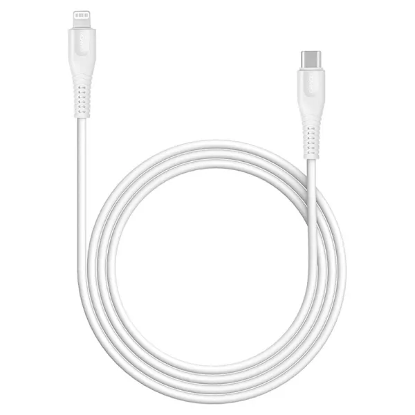 Кабель USB Type-C MFI-4 to Lightning 1.2м белый Canyon (CNS-MFIC4W) - Фото 2