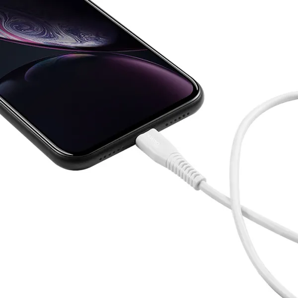 Кабель USB Type-C MFI-4 to Lightning 1.2м белый Canyon (CNS-MFIC4W) - Фото 3
