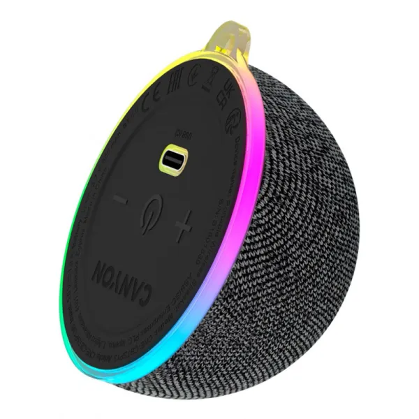 Колонка портативна бездротова Magnetic BT OnMove 13 5W чорна Canyon (CNE-CBTSP13B) - Фото 2