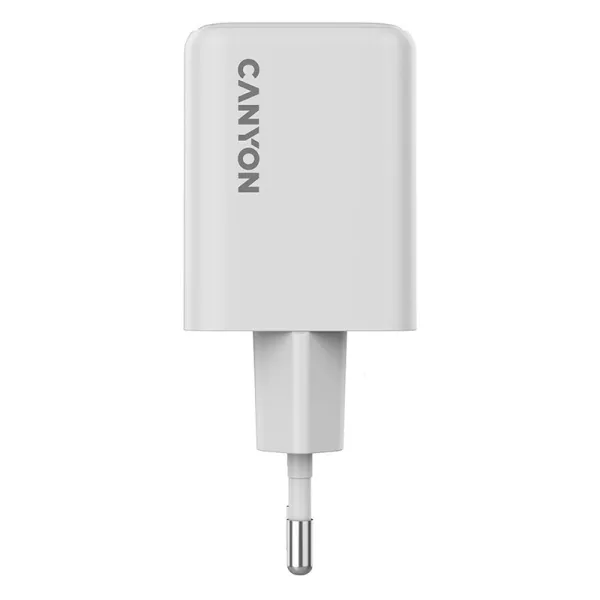 Устройство зарядное CU45AC GaN 45W 1xPD 1xQC EU белое Canyon (CNS-CUW45AC) - Фото 2