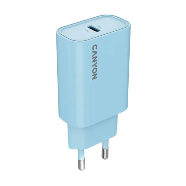 Устройство зарядное OnCharge 30CL Max Power 30W 1xPD EU голубое Canyon (CNE-CHA30CLLBL) - Фото 11