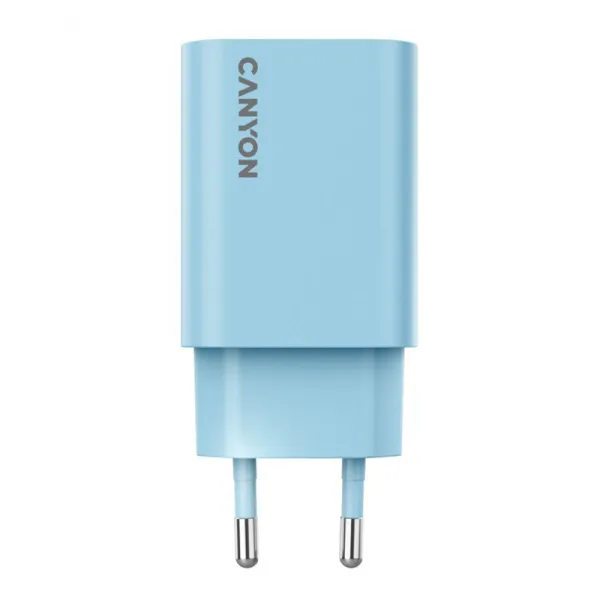 Устройство зарядное OnCharge 30CL Max Power 30W 1xPD EU голубое Canyon (CNE-CHA30CLLBL) - Фото 4