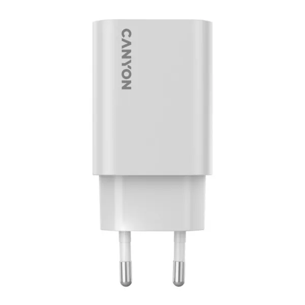 Устройство зарядное OnCharge 30CL Max Power 30W 1xPD EU белое Canyon (CNE-CHA30CLLW) - Фото 2