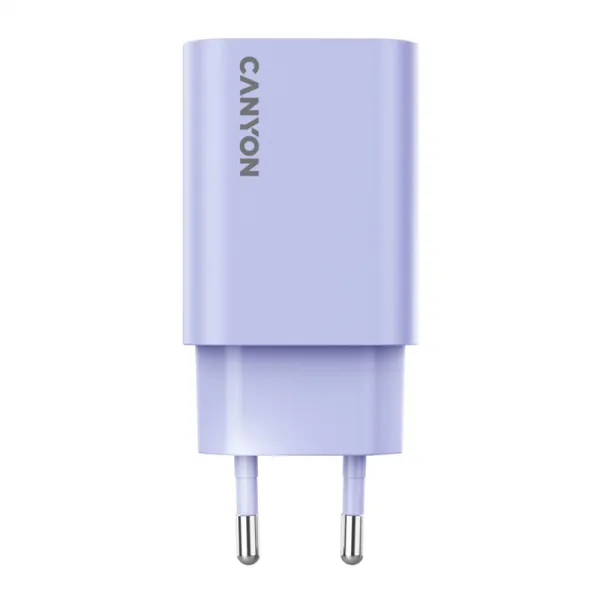 Устройство зарядное onCharge 30CL Max Power 30W 1xPD EU фиолетовое Canyon (CNE-CHA30CLPU) - Фото 3