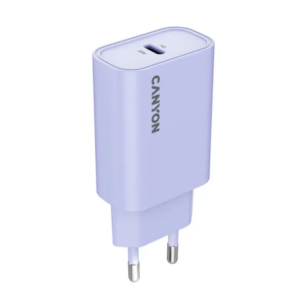Устройство зарядное onCharge 30CL Max Power 30W 1xPD EU фиолетовое Canyon (CNE-CHA30CLPU) - Фото 12