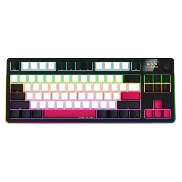 Клавиатура беспроводная игровая KBP70TKLW, черно-красная Lorgar (LRG-KBP70TKLW-BK-US)