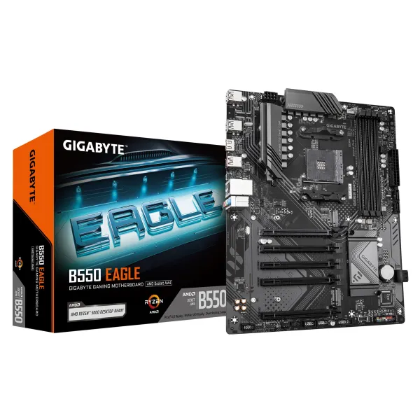 Материнська плата sAM4 B550 DDR4 ATX GIGABYTE (B550_EAGLE) - Фото 3