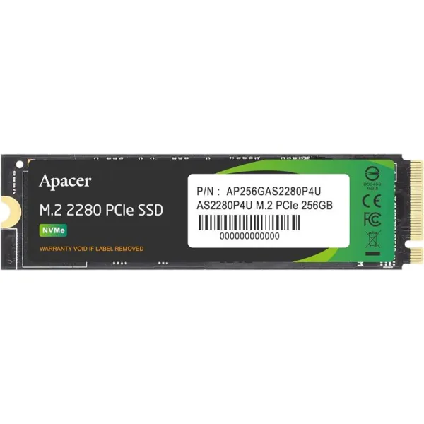 Накопитель SSD M.2  256GB Apacer (AP256GAS2280P4U)