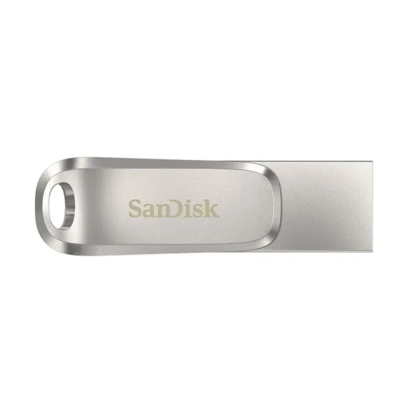 Накопитель USB 3.1 Type-A + Type-C 512GB Dual Drive Luxe, серебристый SanDisk (SDDDC4-512G-G46)