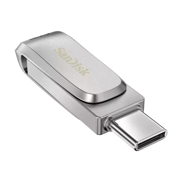 Накопитель USB 3.1 Type-A + Type-C 512GB Dual Drive Luxe, серебристый SanDisk (SDDDC4-512G-G46) - Фото 6