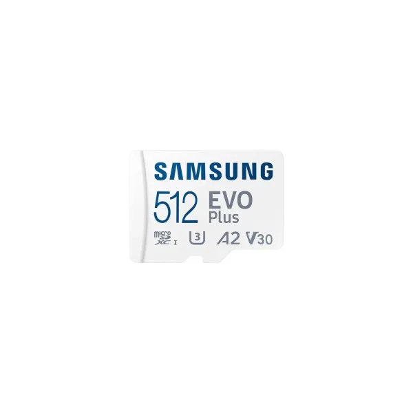 Карта пам'яті 256GB microSDXC C10 UHS-I R130MB/s Evo Plus + SD Samsung (MB-MC512SA/EU) - Фото 1