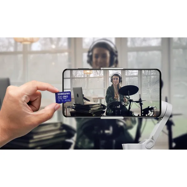 Карта памяти 512GB microSDXC C10 UHS-I R180MB/s PRO Plus + SD Samsung (MB-MD512SB/WW) - Фото 1