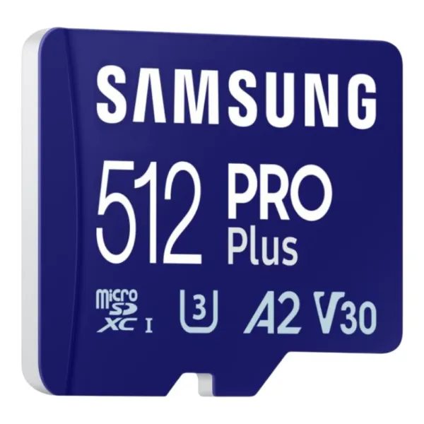 Карта памяти 512GB microSDXC C10 UHS-I R180MB/s PRO Plus + SD Samsung (MB-MD512SB/WW) - Фото 4