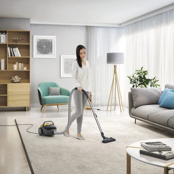 Пылесос контейнерный 600Вт, 0.92л, желтый Electrolux (ECGC21-2Y) - Фото 4