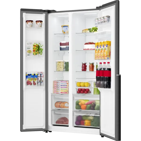 Холодильник 179х62х92см, 344/197л, А+, NF+, инв., черный Gorenje (NRS917E41BXWD) - Фото 1