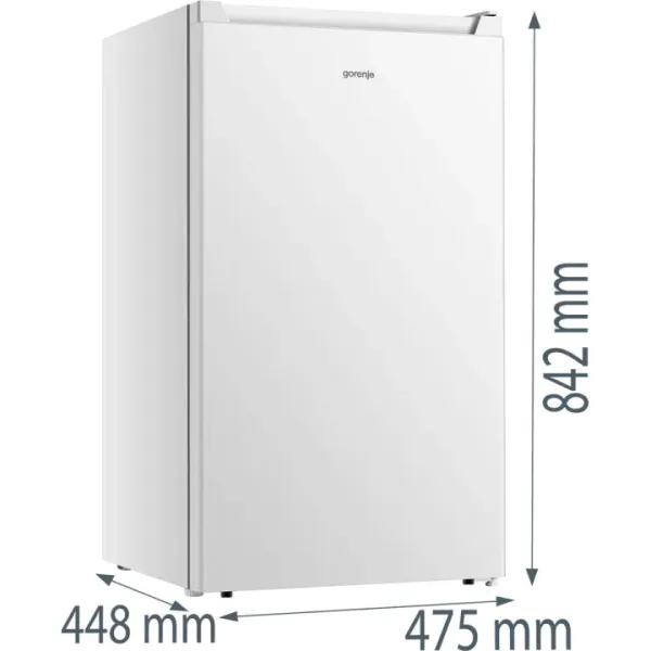 Холодильник 85x45х48, 75/7л, А++, ST, білий Gorenje (RB39EPW4) - Фото 2
