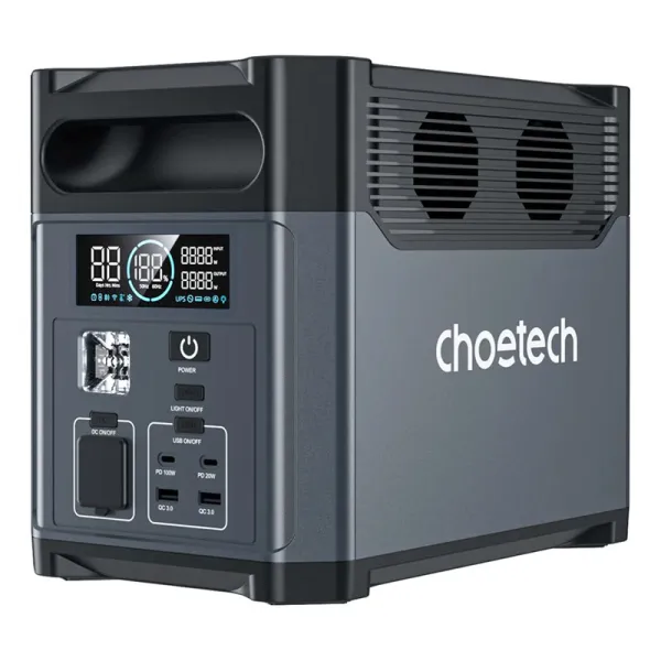 Станция зарядная 1200W с функцией ИБП Choetech (BS061-BQB) - Фото 6