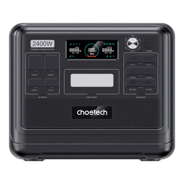 Станция зарядная 2400W с функцией ИБП Choetech (BS008-BQB) - Фото 7