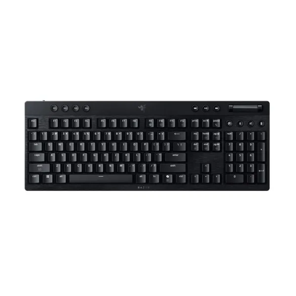 Клавиатура USB-A/WL/BT механическая RGB, BlackWidow V4 Low-profile HyperSpeed, Green Switch, EN, чёрная Razer (RZ03-05270100-R3M1) - Фото 1