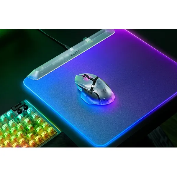 Миша USB-A/WL/BT RGB, Basilisk V3 Pro 35K, Phantom White Ed. Razer (RZ01-05240400-R3G1) - Фото 6