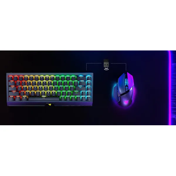 Миша USB-A/WL/BT RGB, Basilisk V3 Pro 35K, Phantom White Ed. Razer (RZ01-05240400-R3G1) - Фото 7
