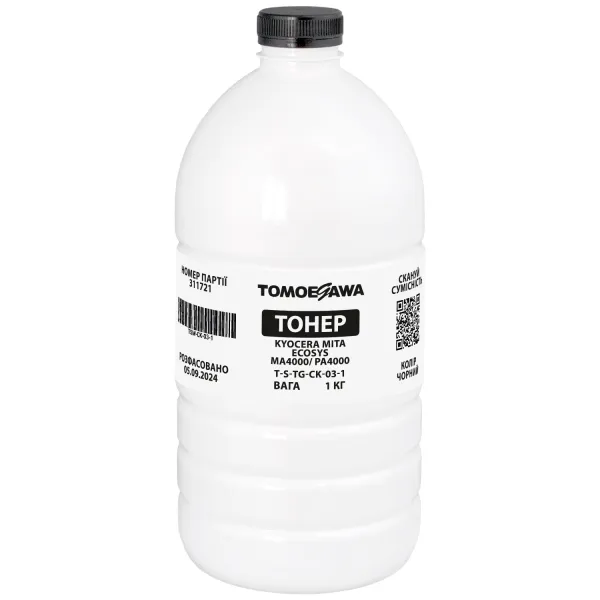 Тонер Kyocera Mita Ecosys MA4000/PA4000 флакон, 1 кг Tomoegawa (TSM-CK-03-1) - Фото 1