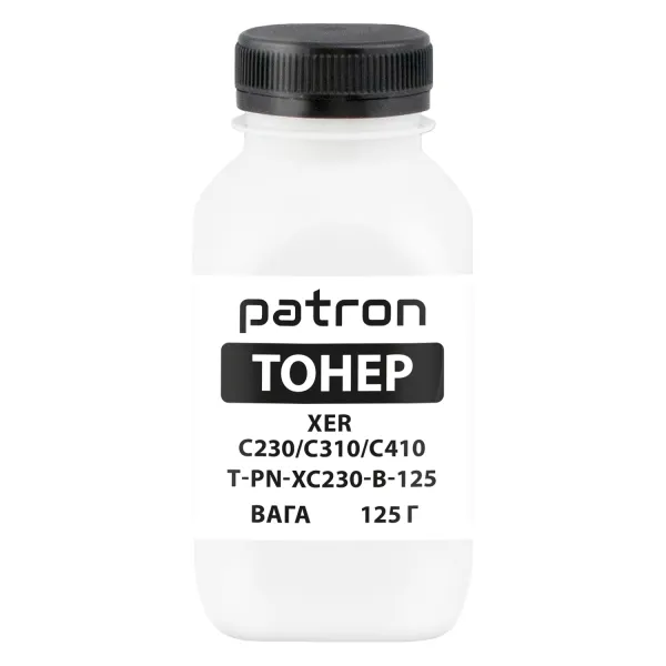 Тонер XER C230/C310/C410 флакон, 125 г, черный Patron (PN-XC230-B-125) - Фото 4